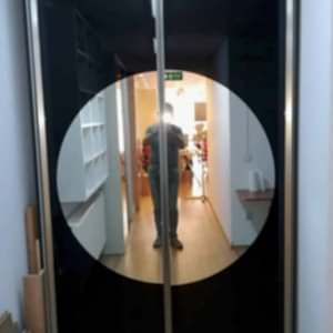1 300x300 - Yuvarlak Aynalı Giyinme Dolabı